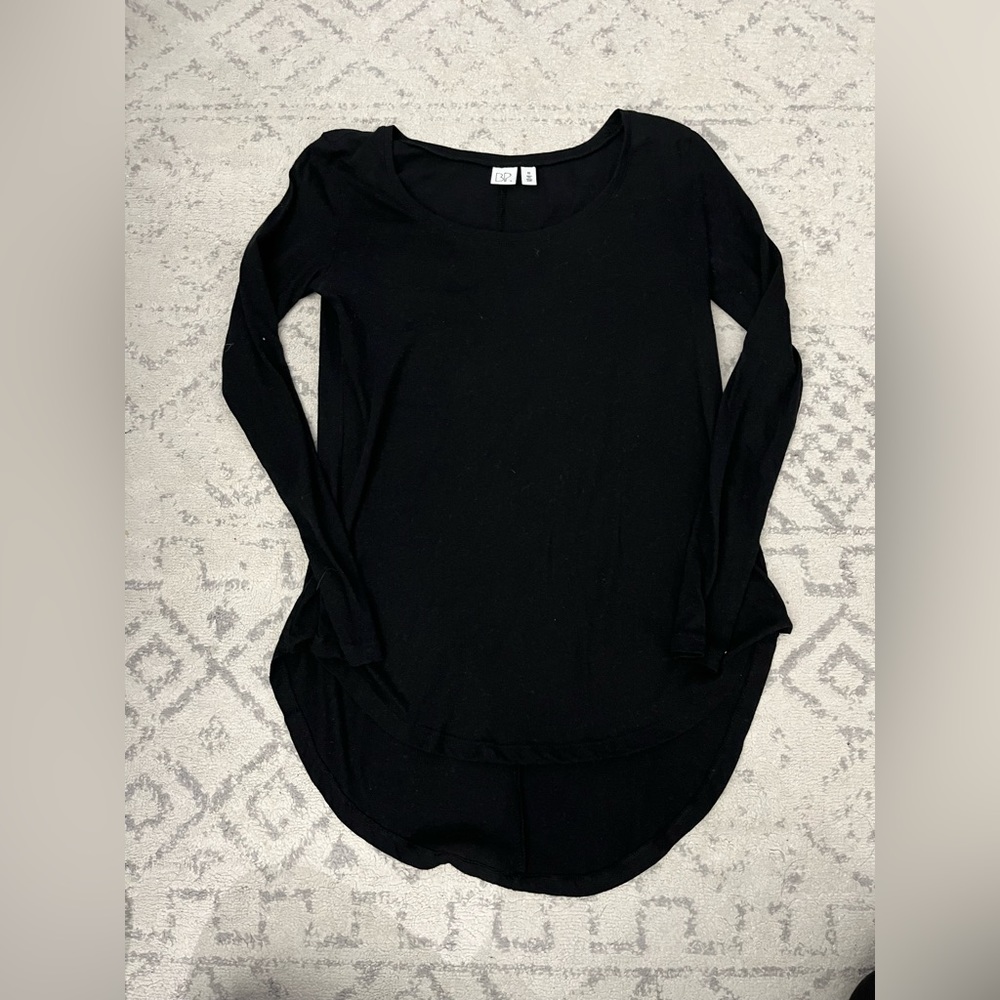 BP, black, long sleeve tee, extra small